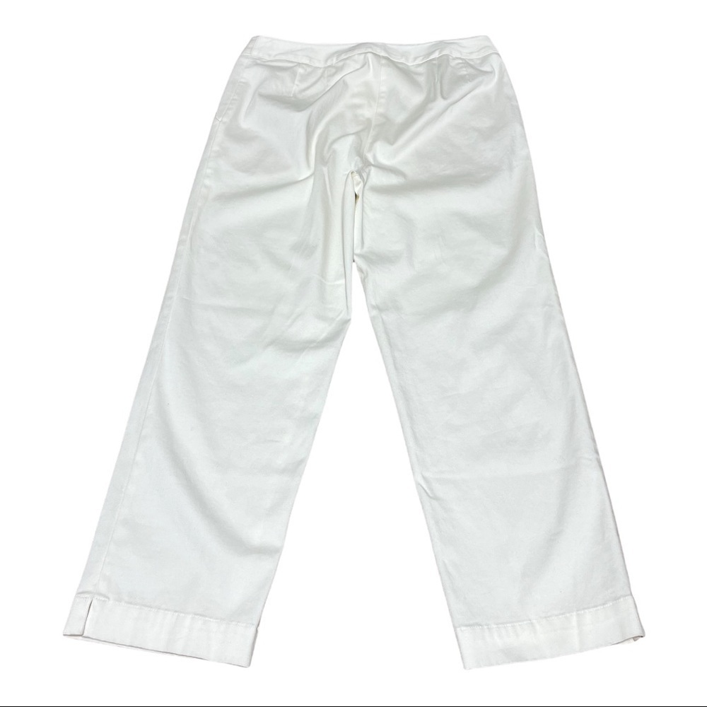 J.Jill white Cotton Genuine Fit at Waist Pants Size 6 - Picture 2 of 9